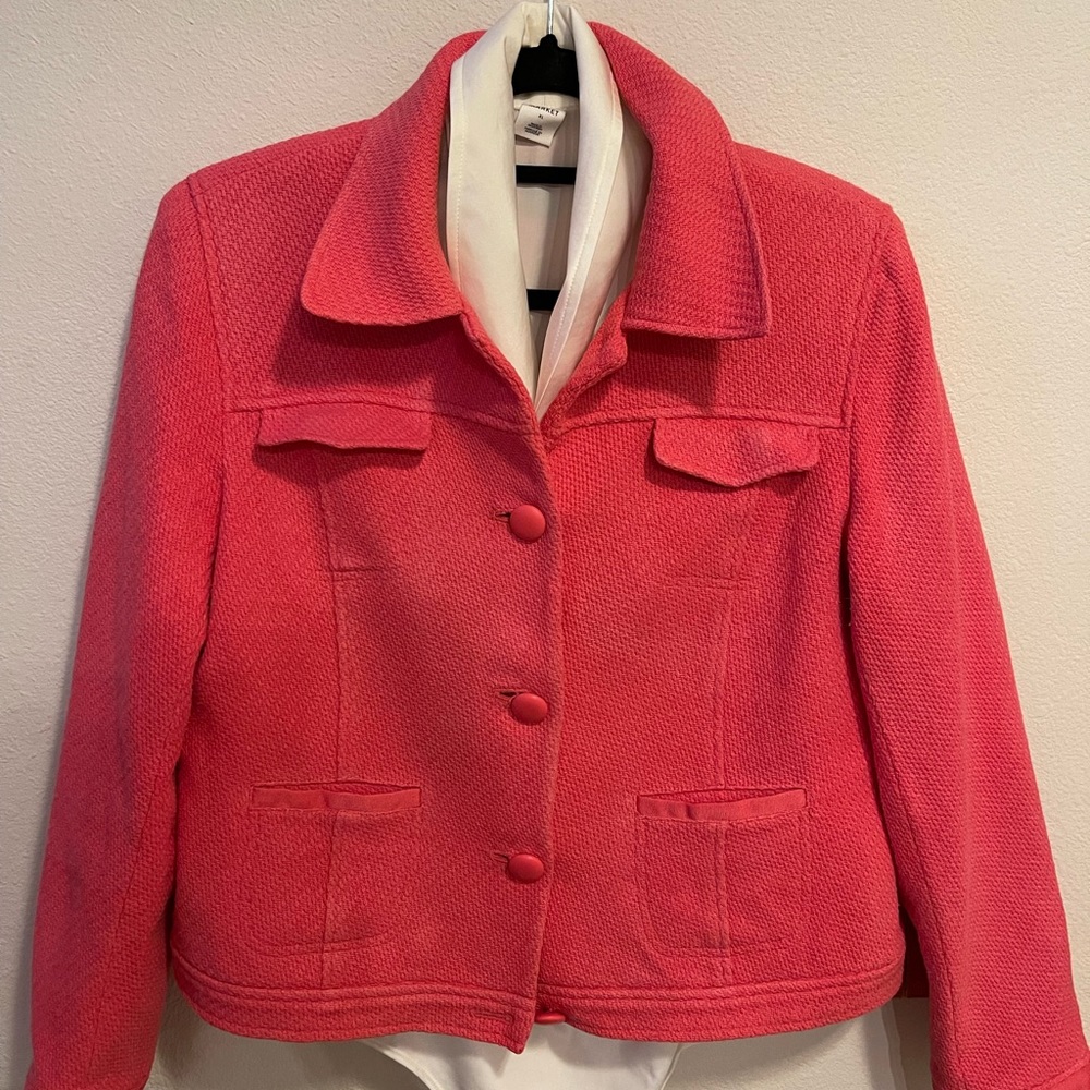 Womens Cute Coral pink Alfani jacket, size 14